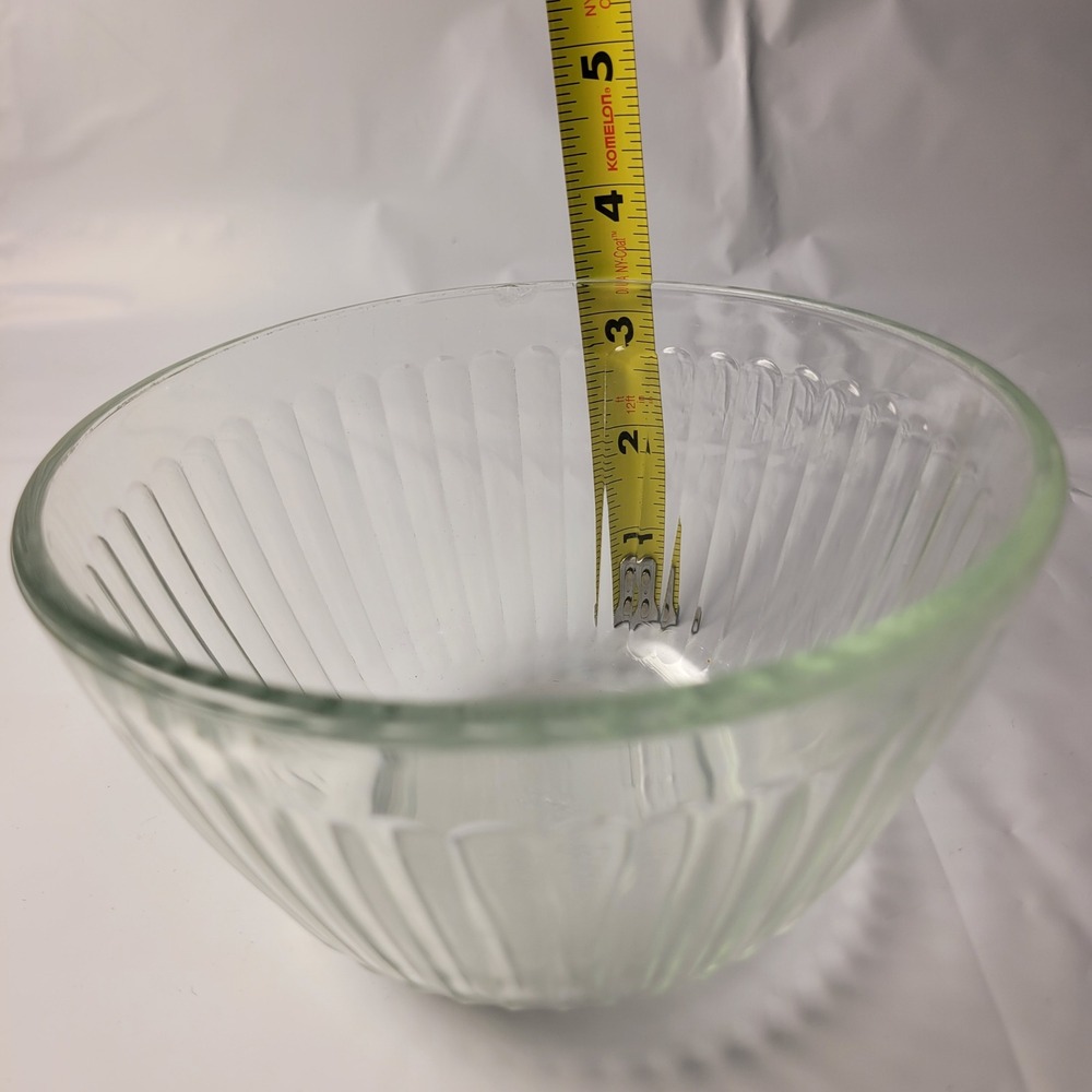 Pyrex Mixing Bowl Clear Ribbed‎ Glass 3 Cup 750mL 7401-S Vintage Replacement